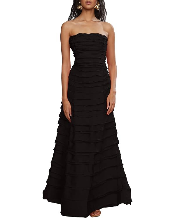 AMUR Women's Pepper Layered Gown | Amazon (US)