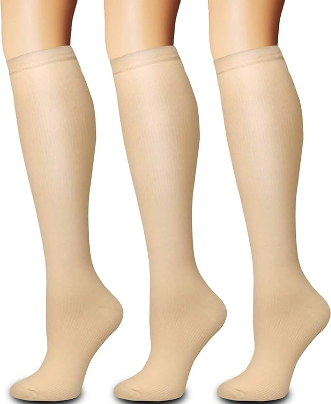 Compression Socks Women and Men Circulation (3 Pairs) - Best for Medical,Nursing,Running,Travel, ... | Amazon (US)