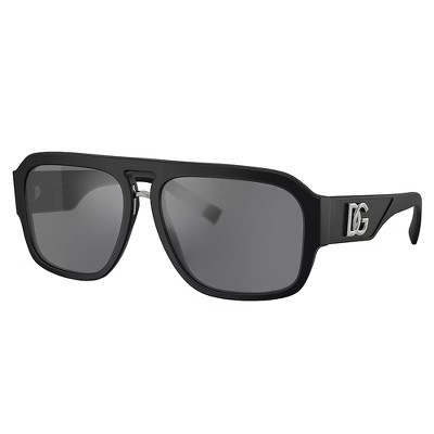 Dolce & Gabbana DG 4403 25256G Unisex Pilot Sunglasses Matte Black 58mm | Target