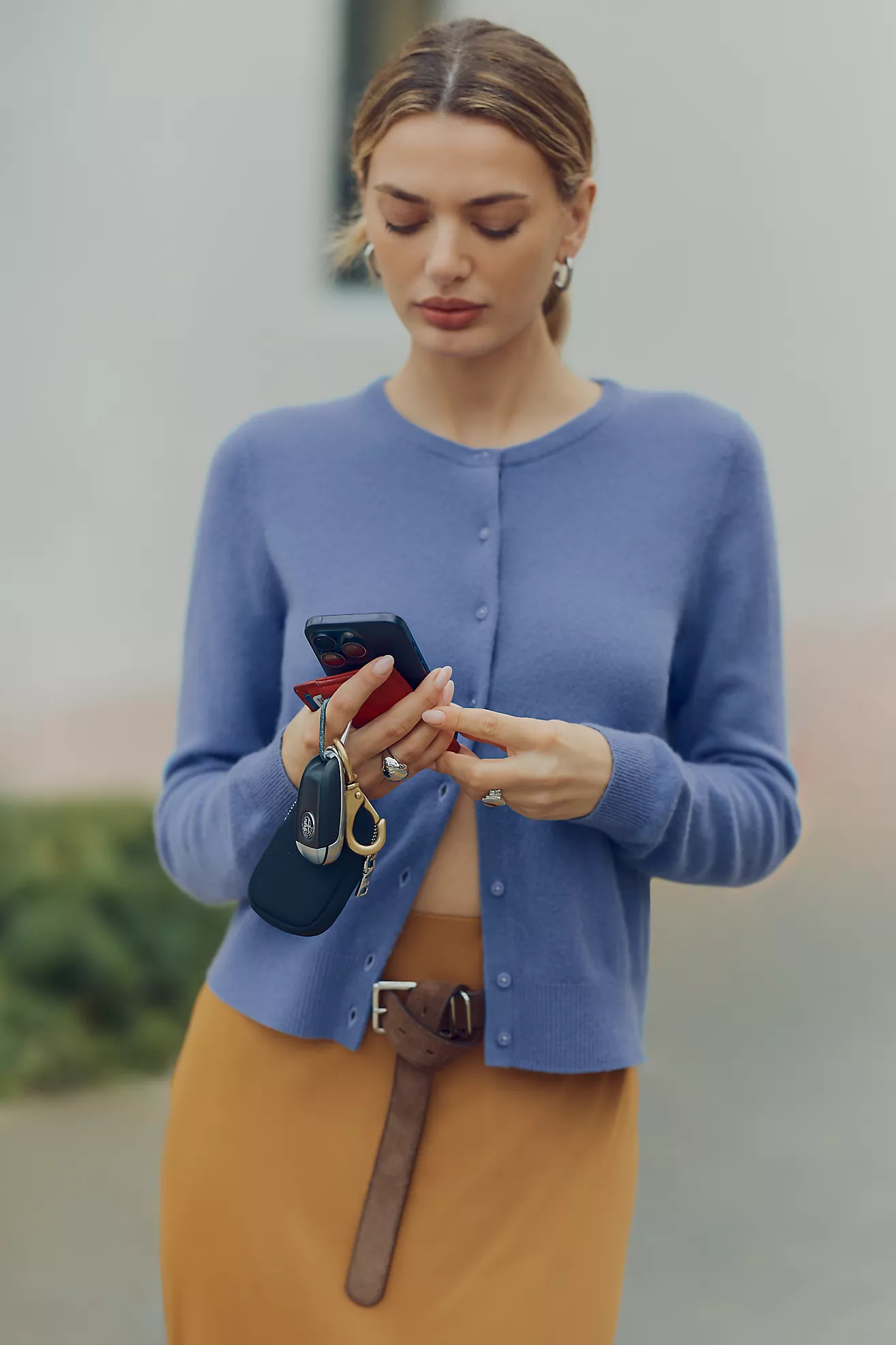 The Juliet Cashmere Crew-Neck Cardigan Sweater | Anthropologie (US)