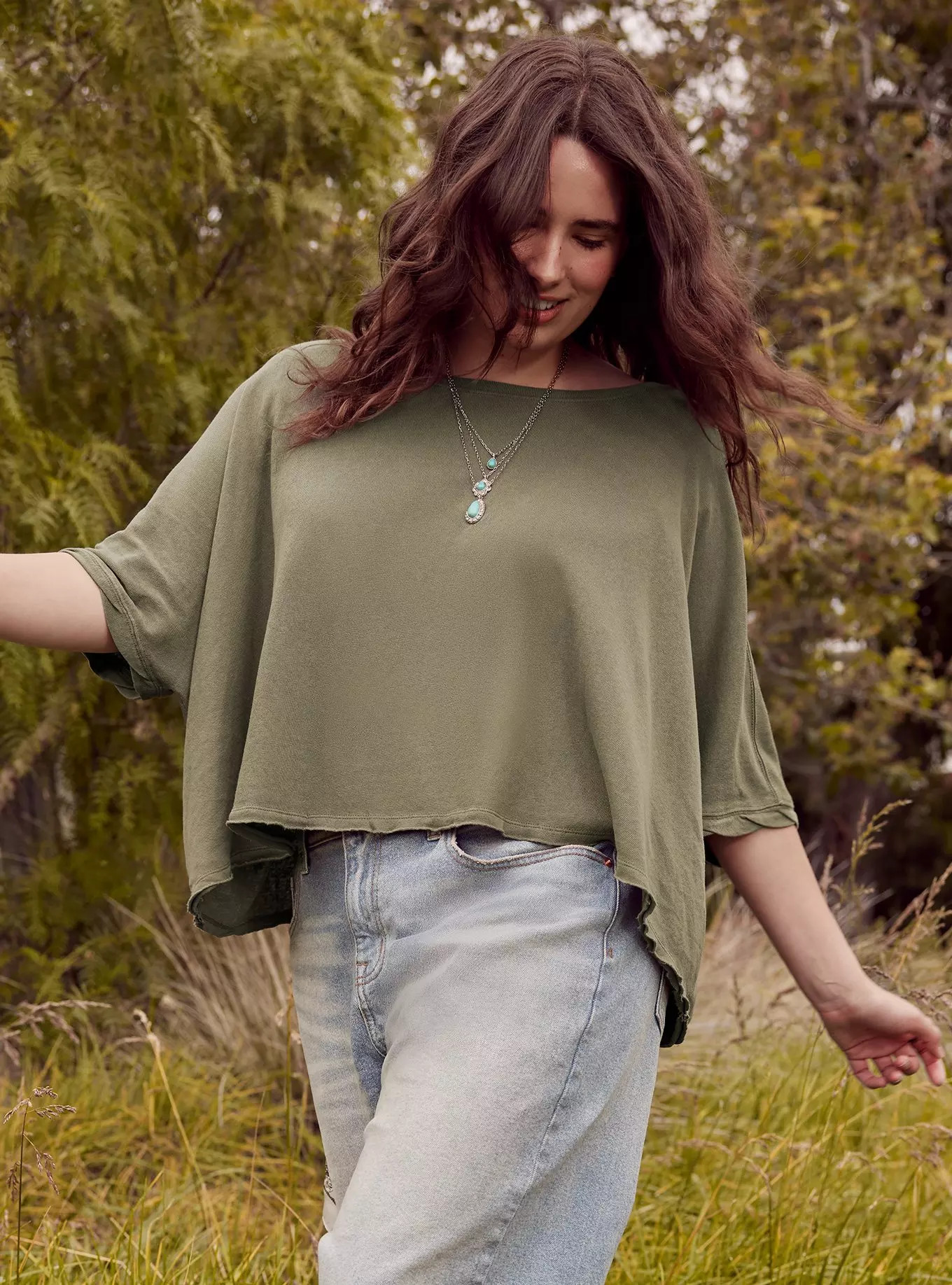 Festi Oversized Dolman Tee | Torrid (US & Canada)