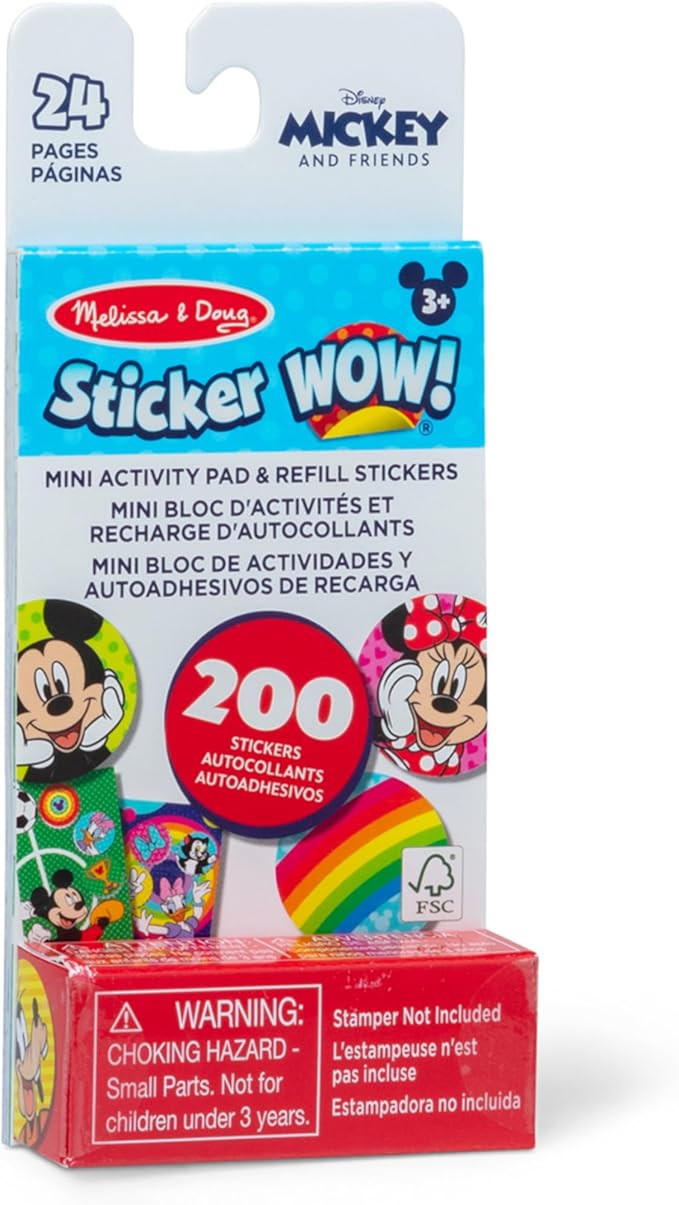 Melissa & Doug Sticker Wow!™ Mini Activity Pad and 200+ Refill Stickers for Stamper Arts and Cr... | Amazon (US)