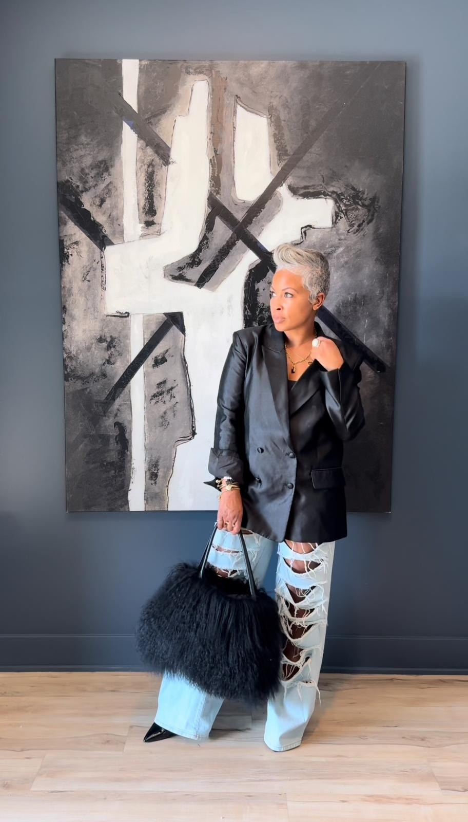 ⚠️ Warning: may cause serious #Black+Denim outfit obsession. 🖤💙For sizing: 5’2 | 150 lbs | wearing a size medium | size up in corset | size 8 in shoesfashion / outfit inspo / feeling fab / comfort and style on-the-go / style tip / all black outfit / silver hair / pixie haircut

#LTKstyletip #LTKover40 #LTKitbag