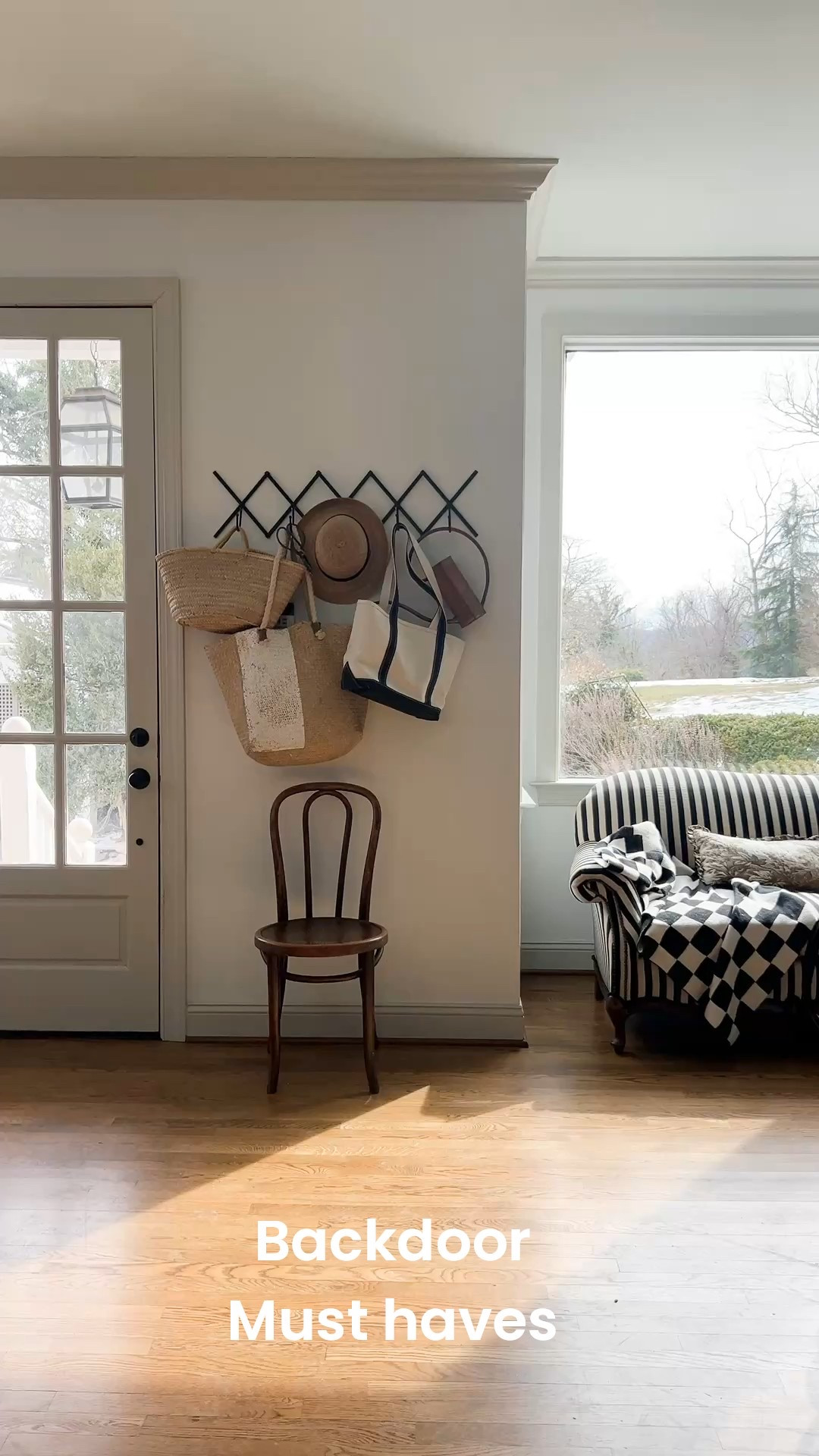 Everyday at your fingertips. On the metal hooks I hang baskets (I’ve got seeds & yard tools in them) my watering can, garden hats...

#LTKHome #LTKdayinmylife