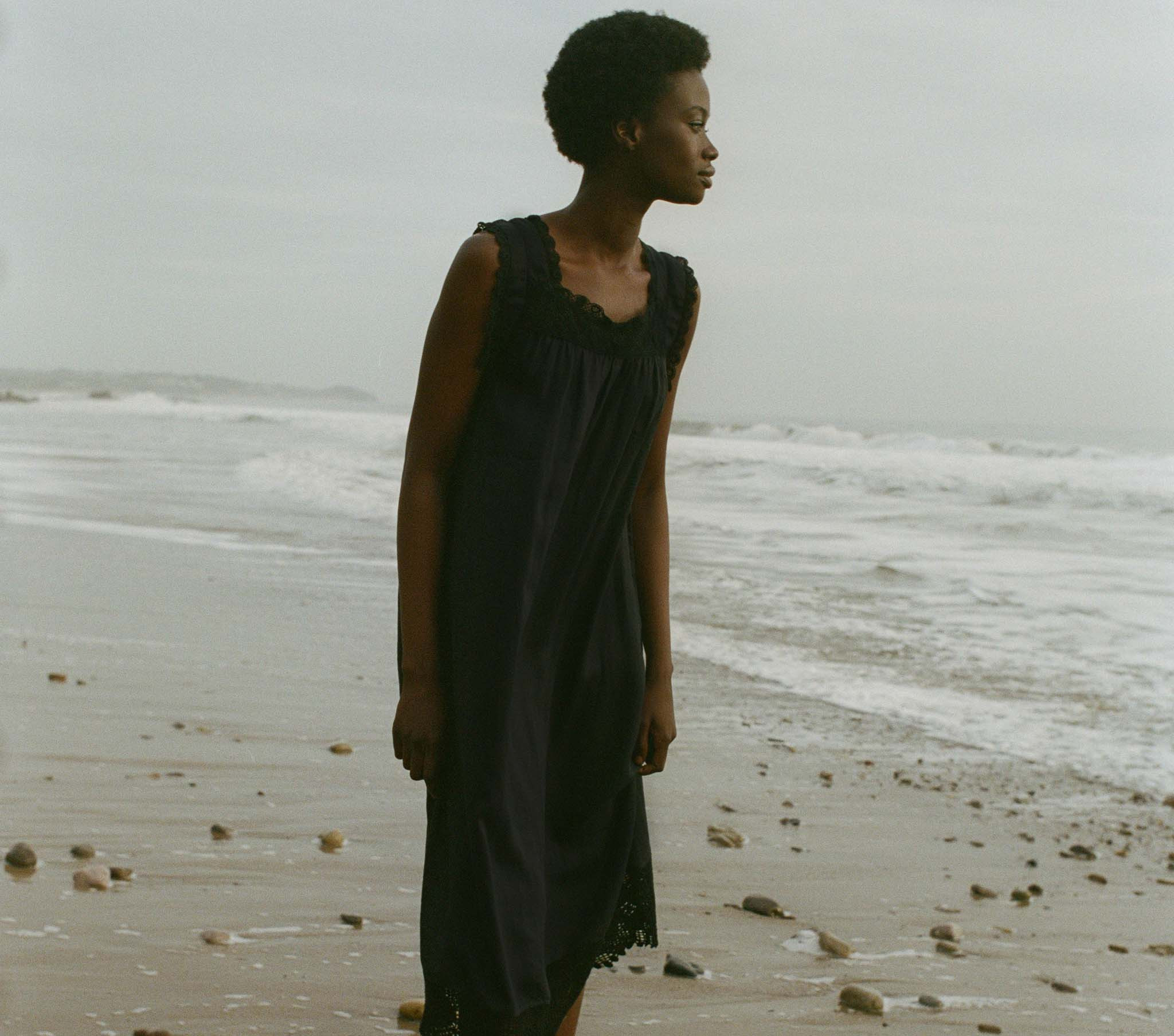 Concetta Dress - Black | DÔEN | DOEN