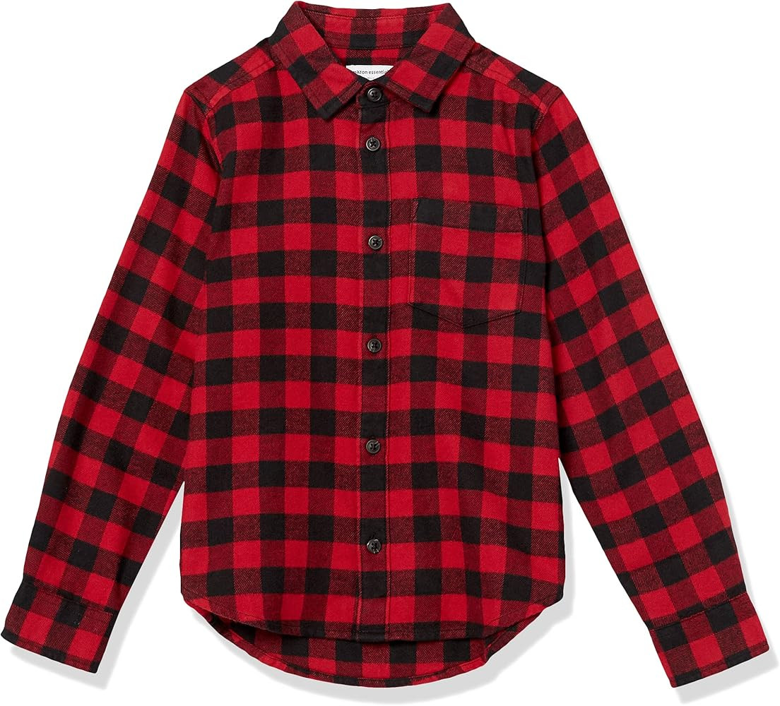 Amazon Essentials Boys and Toddlers' Flannel Button Down Shirt | Amazon (US)