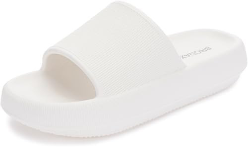 BRONAX Pillow Slippers for Women and Men | House Slides Shower Sandals | Cushioned Thick Sole | Amazon (US)