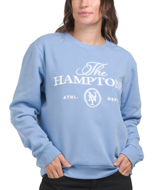 Embroidered Hampton's Sweatshirt | TJ Maxx