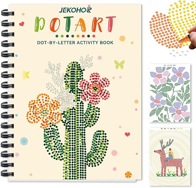 Dot Art for Adults-Coloring Book with 30 Patterns for Relaxation and Stress Relief- Dot-by-Letter... | Amazon (US)
