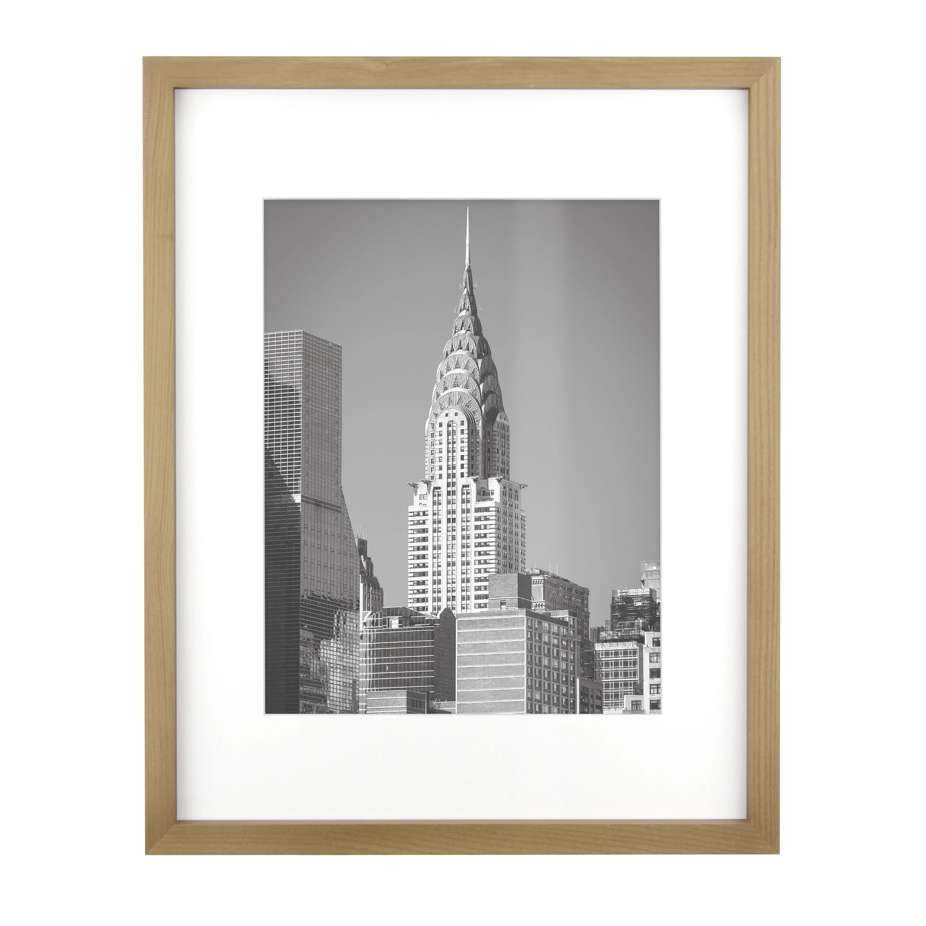 Better Homes & Gardens 16x20 Matted to 11x14 Gallery Wall Picture Frame, Natural Wood | Walmart (US)