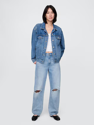High Rise Barrel Jeans | Gap (US)