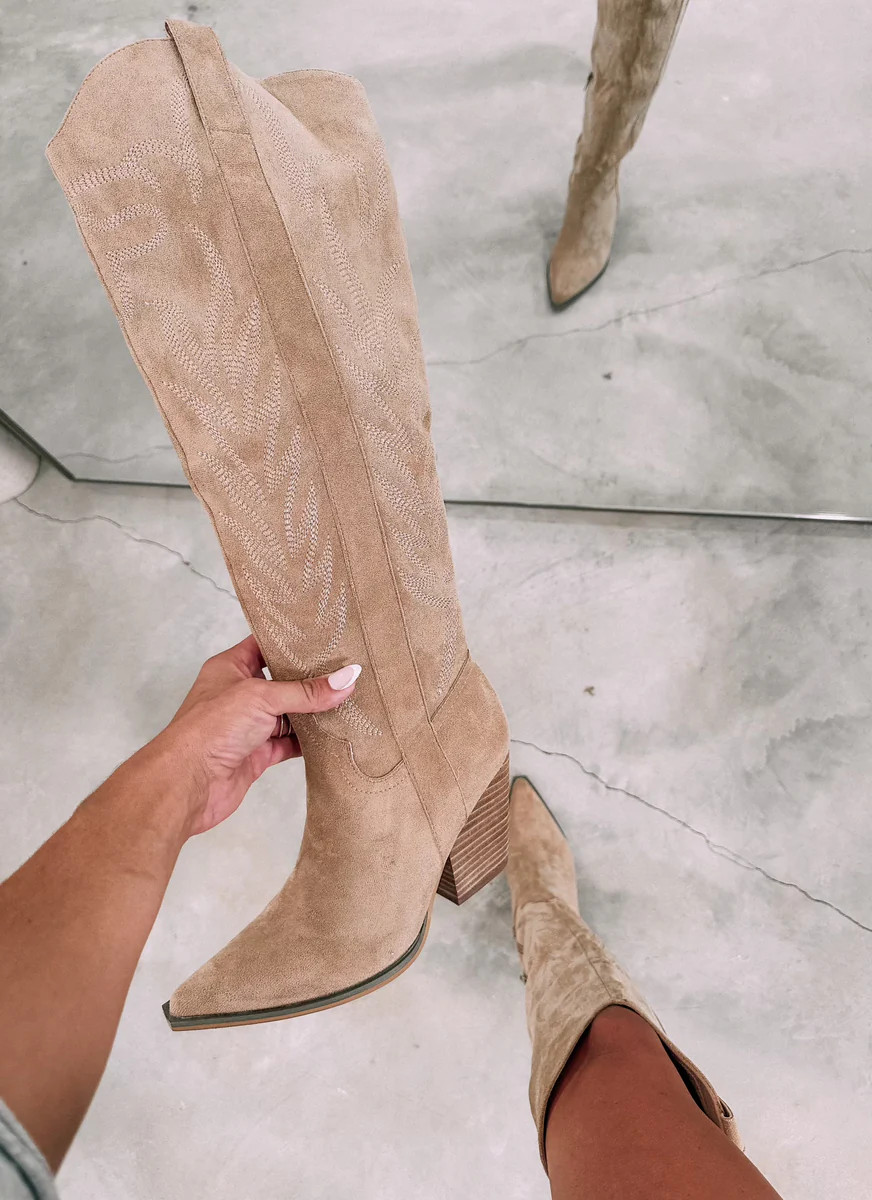 Bronco Almond Western Boots | CK Squared Boutique