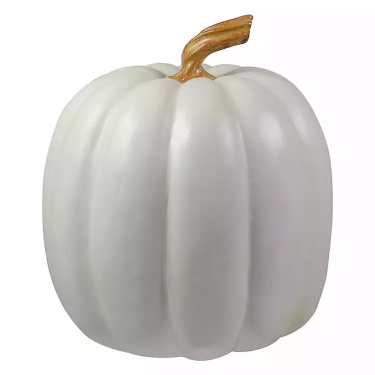 Classic White Ceramic Pumpkin | Kirkland's Home