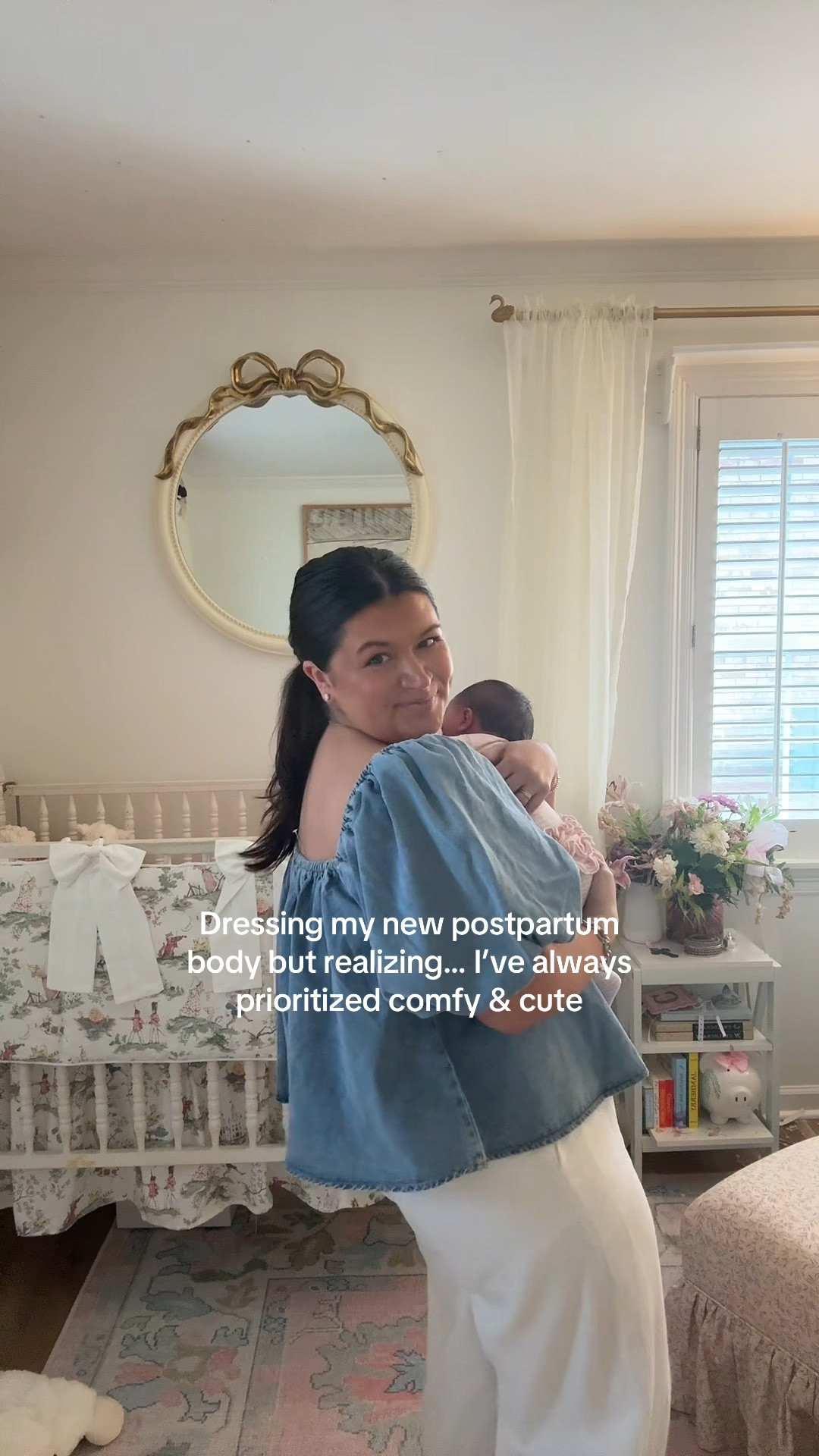 so we’re simply continuing the vibe..just with a diaper bag now. Dressing post partum has not been a challenge for me simply because I have always worn loose clothing. Linking similar pants here an th top is from the online boutique Shop Zoco! 

#LTKBump #LTKmomlife #LTKootd