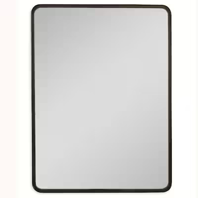 allen + roth  30-in W x 40-in H Dark Bronze with Gold Highlights Framed Wall Mirror | Lowe's