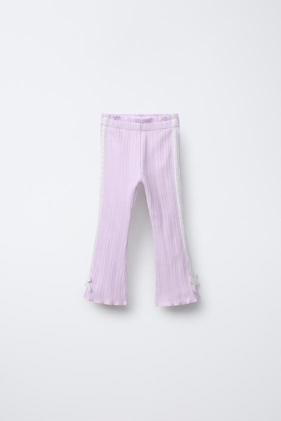 SIDE STRIPE TIE FLARE PANTS | Zara US