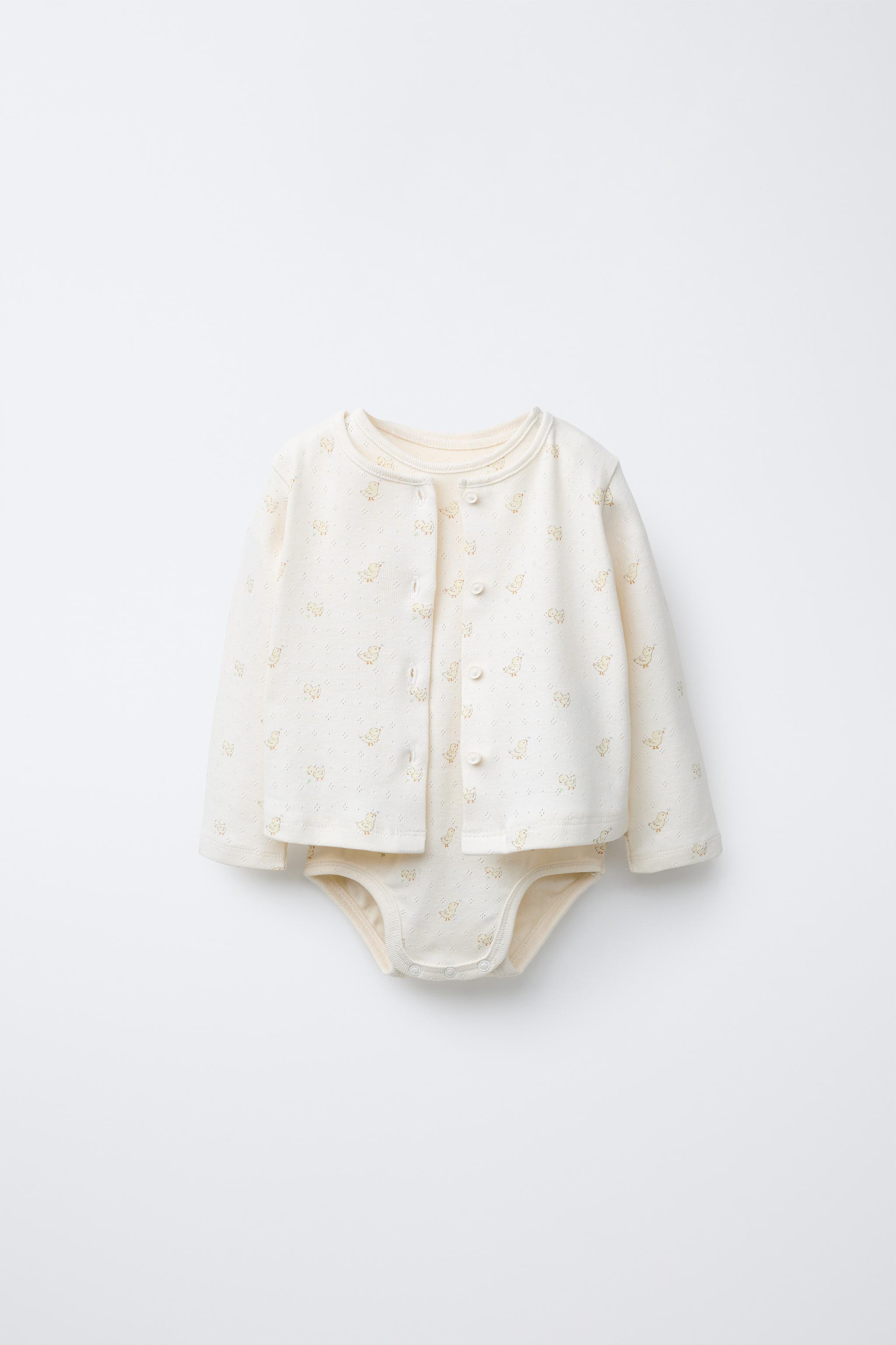 POINTELLE PRINT BODYSUIT AND JACKET PACK | Zara US