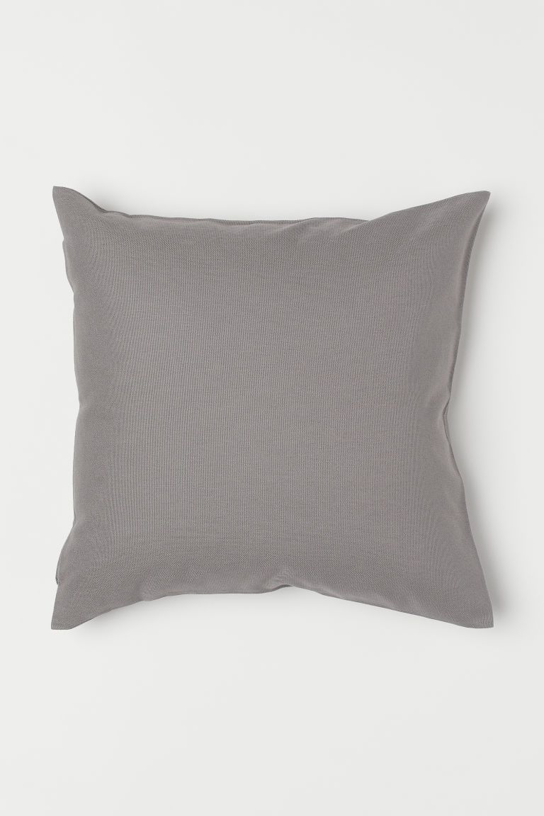 H & M - Canvas Cushion Cover - Gray | H&M (US + CA)