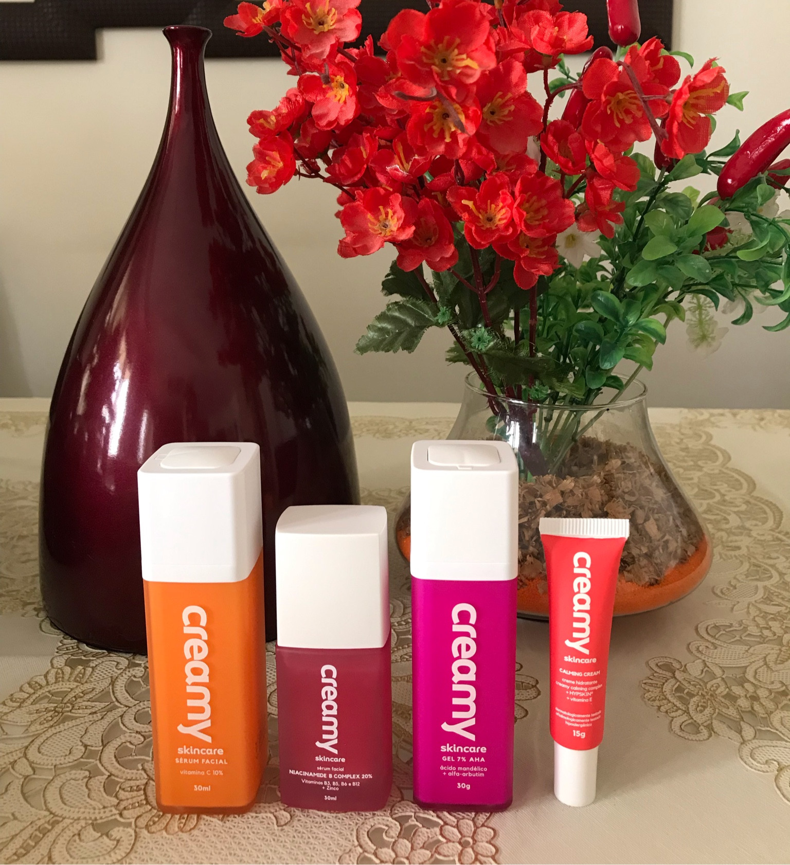 Eu adoro os produtos da creamy para fazer a minha rotina de Skincare , dentre as opções estão a Vitamina c, o Niacinamida, o Ácido Mandélico  é o Calming Cream.

#LTKbrasil #LTKbeauty #LTKsalealert