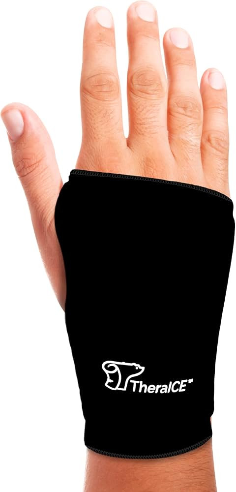TheraICE Wrist Ice Pack - Soft Gel Ice Pack Wrap for Either Wrist for Hot & Cold Hand Therapy - F... | Amazon (US)