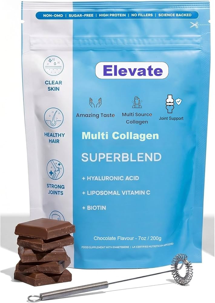 Elevate Collagen Powder, Elevate Collagen for Women, Elevate Multi Collagen Superblend, 7oz / 200g | Amazon (US)
