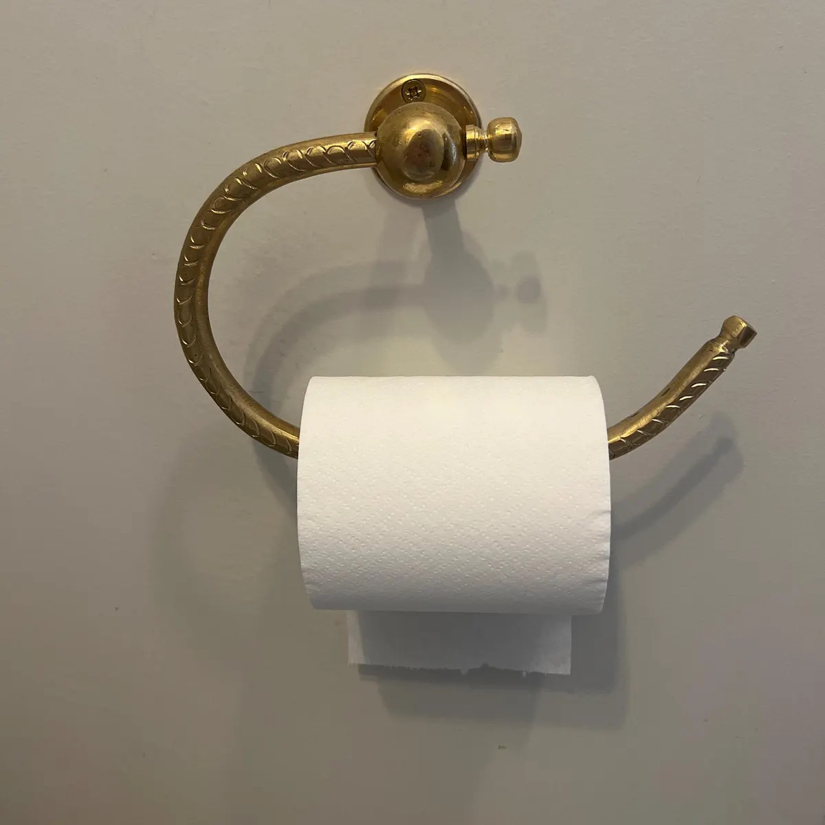 Brass Towel Holder,brass Roll Holder for Bathroom,handmade Brass Toilet Paper Holder,toilet Roll ... | Etsy (US)