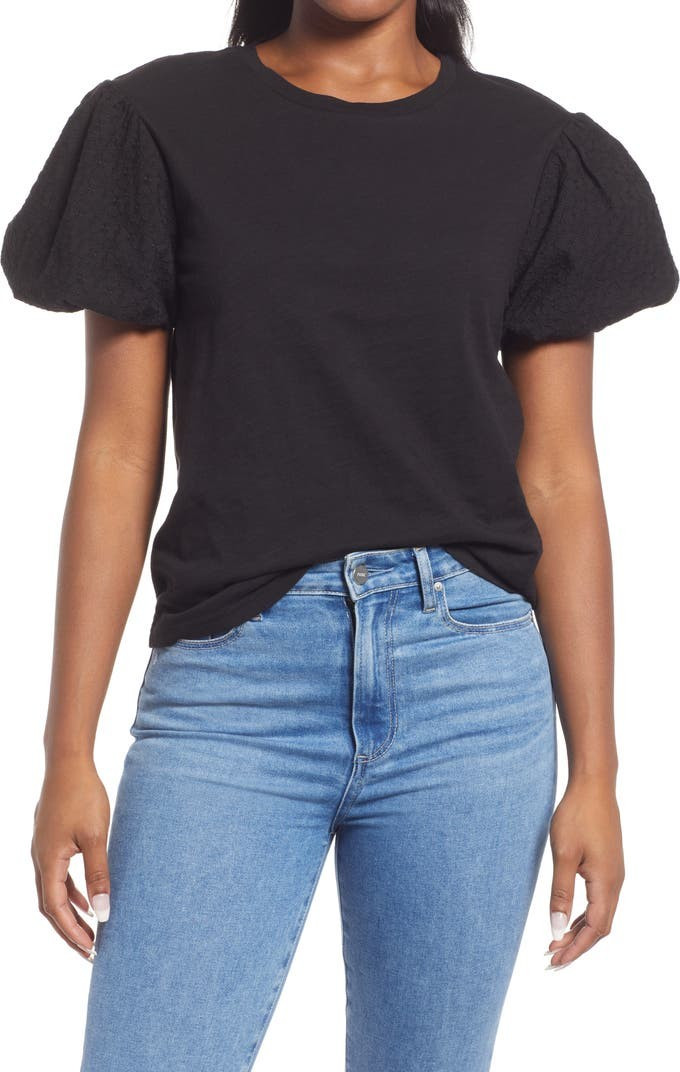 Puff Sleeve T-Shirt | Nordstrom
