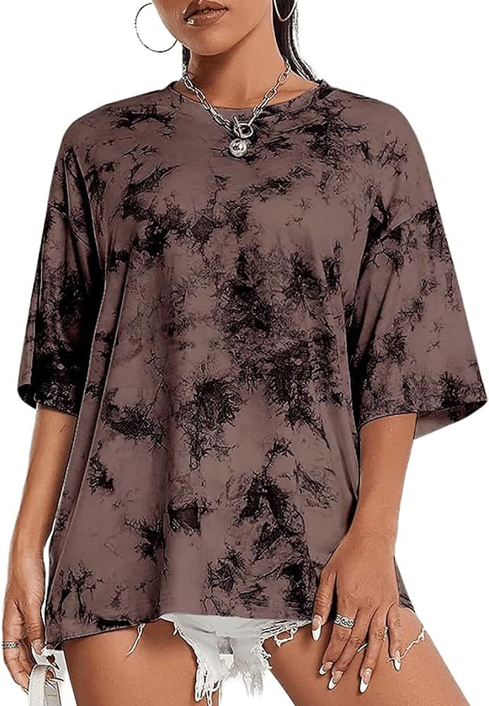 SOFIA'S CHOICE Women's Oversized Graphic Tees Vintage Short Sleeve Summer T-Shirt Tops | Amazon (US)