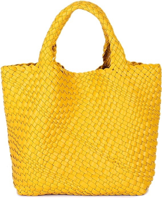 Fashion Woven Bag Shopper Bag Travel Handbags and Purses Women Tote Bag Large Capacity Shoulder B... | Amazon (US)