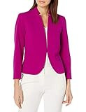 NINE WEST Women's Stand Collar Kissing Jacket, Magenta, 16 | Amazon (US)
