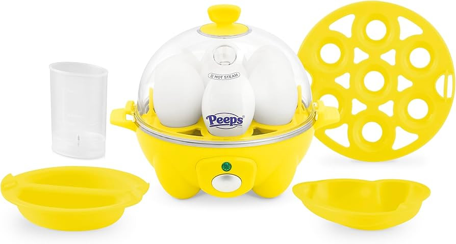 PEEPS & Dash Rapid Egg Cooker - Boiler, Poacher & Steamer - Includes Measuring & Recipe Guide - D... | Amazon (US)
