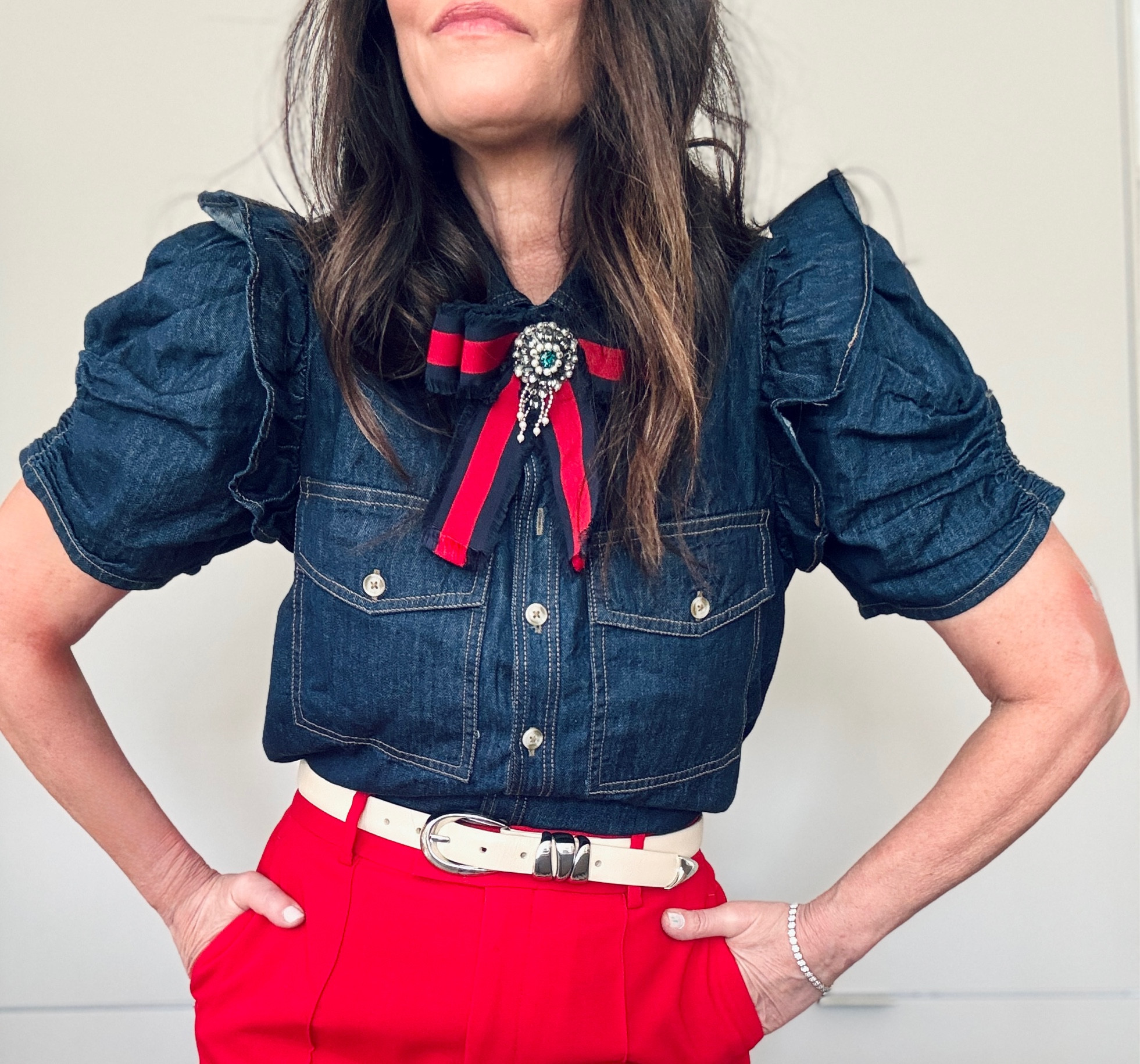 Cutest denim shirt ♥️

#LTKFindsUnder100 #LTKWorkwear #LTKParties