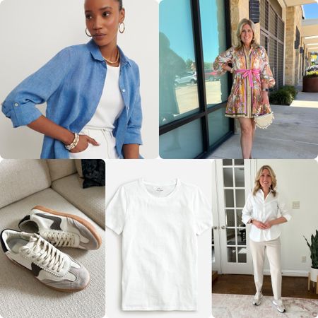 April’s 5 top sellers include these items:
1. the blue linen no-iron button-up shirt (oversized fit)
2. the Notice sneakers. (run slightly large- size down a half size)
3. Brynn pink floral dress (runs true to size)
4. vintage cotton tee. (size up one for a roomy fit)
5. no-iron button-up shirts from ( comes in a regular or fitted)


#LTKshoecrush #LTKSeasonal #LTKfindsunder100