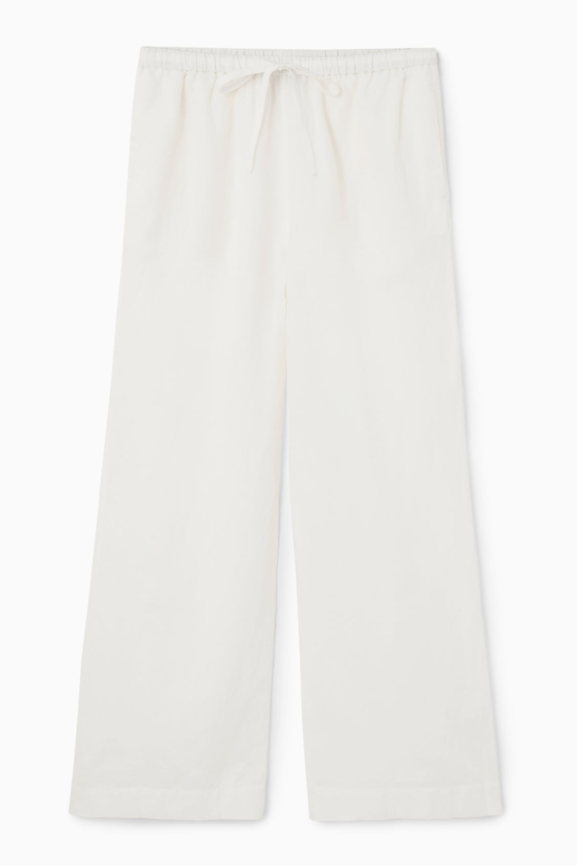 WIDE-LEG LINEN DRAWSTRING PANTS | COS (US)