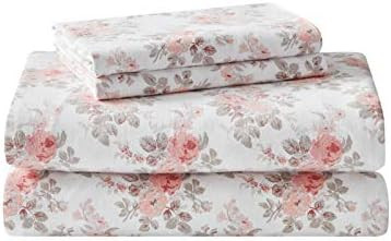 Laura Ashley Home | Flannel Collection Cotton Bedding Sheet Set, Pre-Shrunk & Brushed for Extra S... | Amazon (CA)