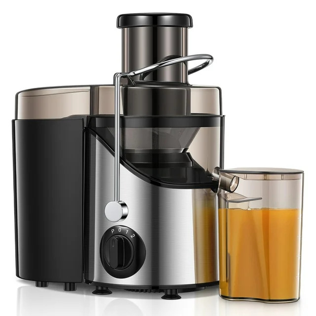 Juicer Machine Easy to Clean, 3" Feed Chute for Whole Fruit and Vegetable, Brush, Silver | Walmart (US)