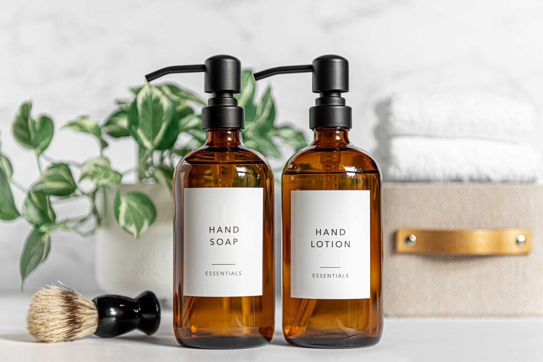 Bath & Beauty Labels minimal Design  Water Resistant  - Etsy | Etsy (US)