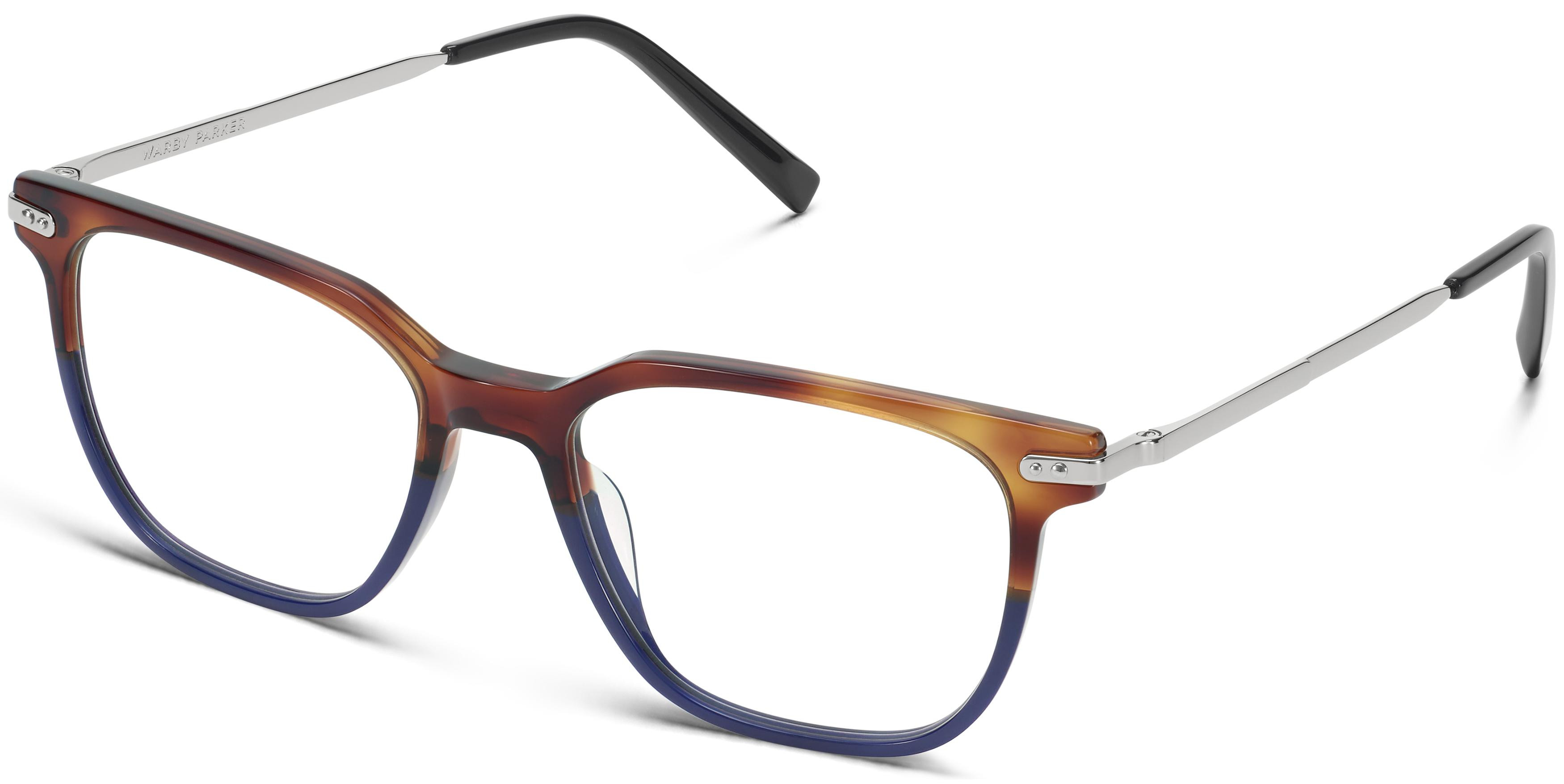Rawlins Eyeglasses in Jet Black with Brushed Ink | Warby Parker (US)