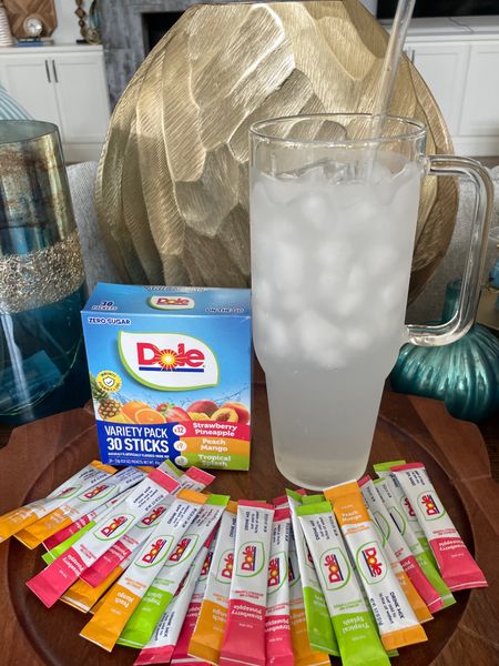 For all my dye-sensitive friends, Dole has some new water flavor packets that are dye-free. They come in several tropical flavor combinations.

The Dole water flavor packets were out of stock for a while but they’re back so grab them while you can  

#LTKfamily #LTKfindsunder50 #LTKhome