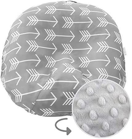Water Resistant Removable Cover for Newborn Lounger | Unisex Gray Arrow Design | Minky Slipcover ... | Amazon (US)
