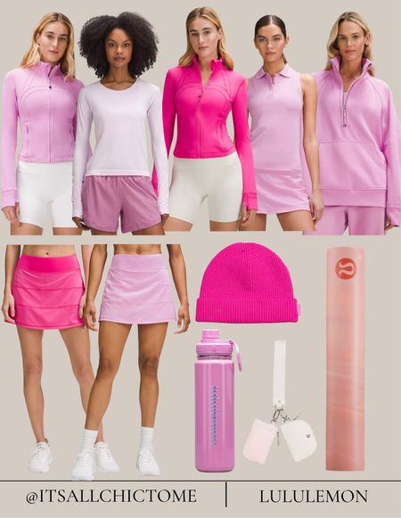 Lululemon pink color crush. Fun for Valentine’s Day, spring and summer active wear 

#LTKfitness