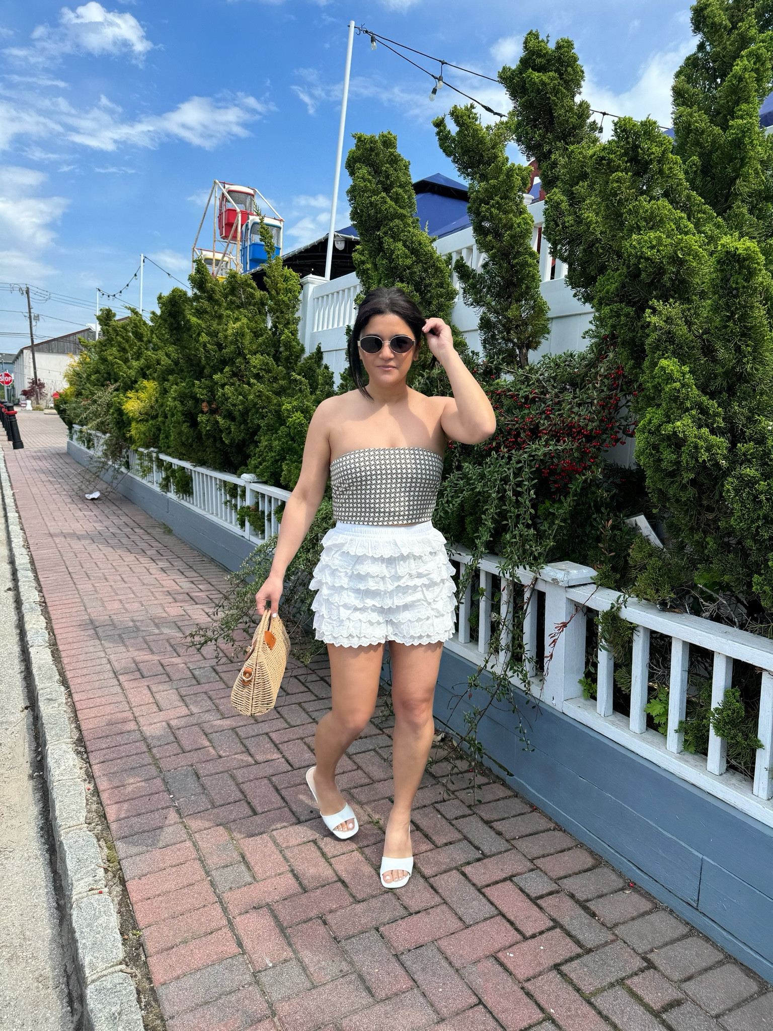 my outfit is on sale with code:
TOOHOT, Top is $14 and shorts are $20! 

#LTKSummerEdit #LTKFindsUnder50 #LTKSaleAlert