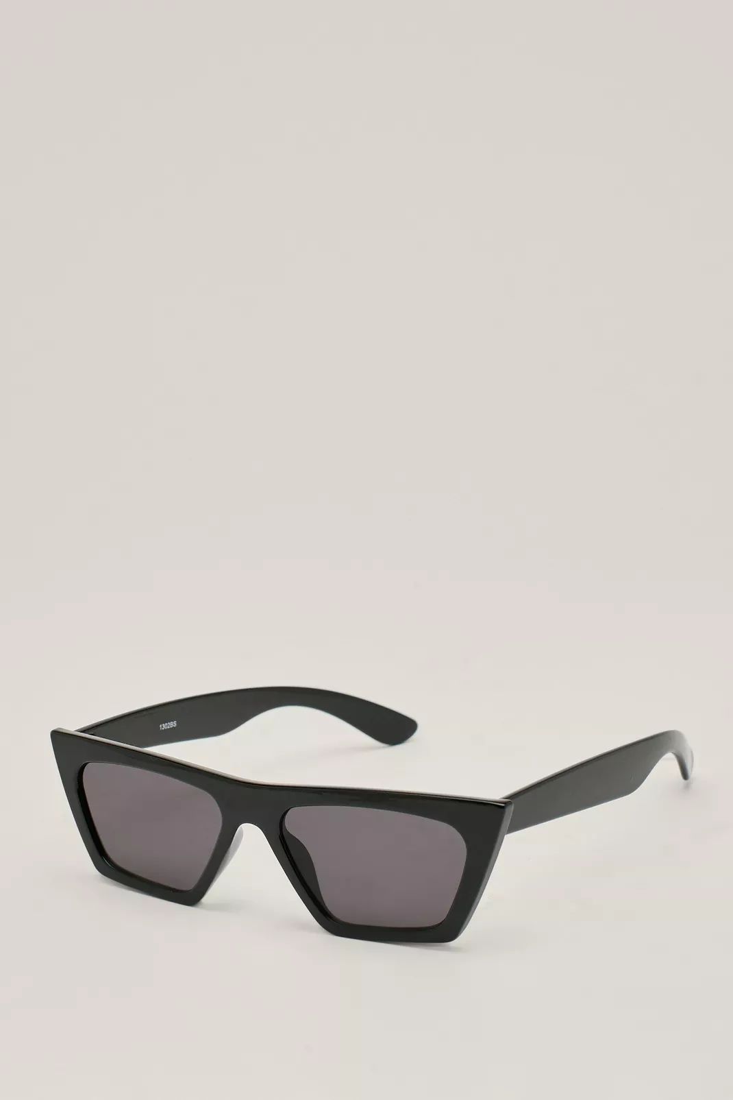 Slim Tinted Cat Eye Sunglasses | Nasty Gal (US)