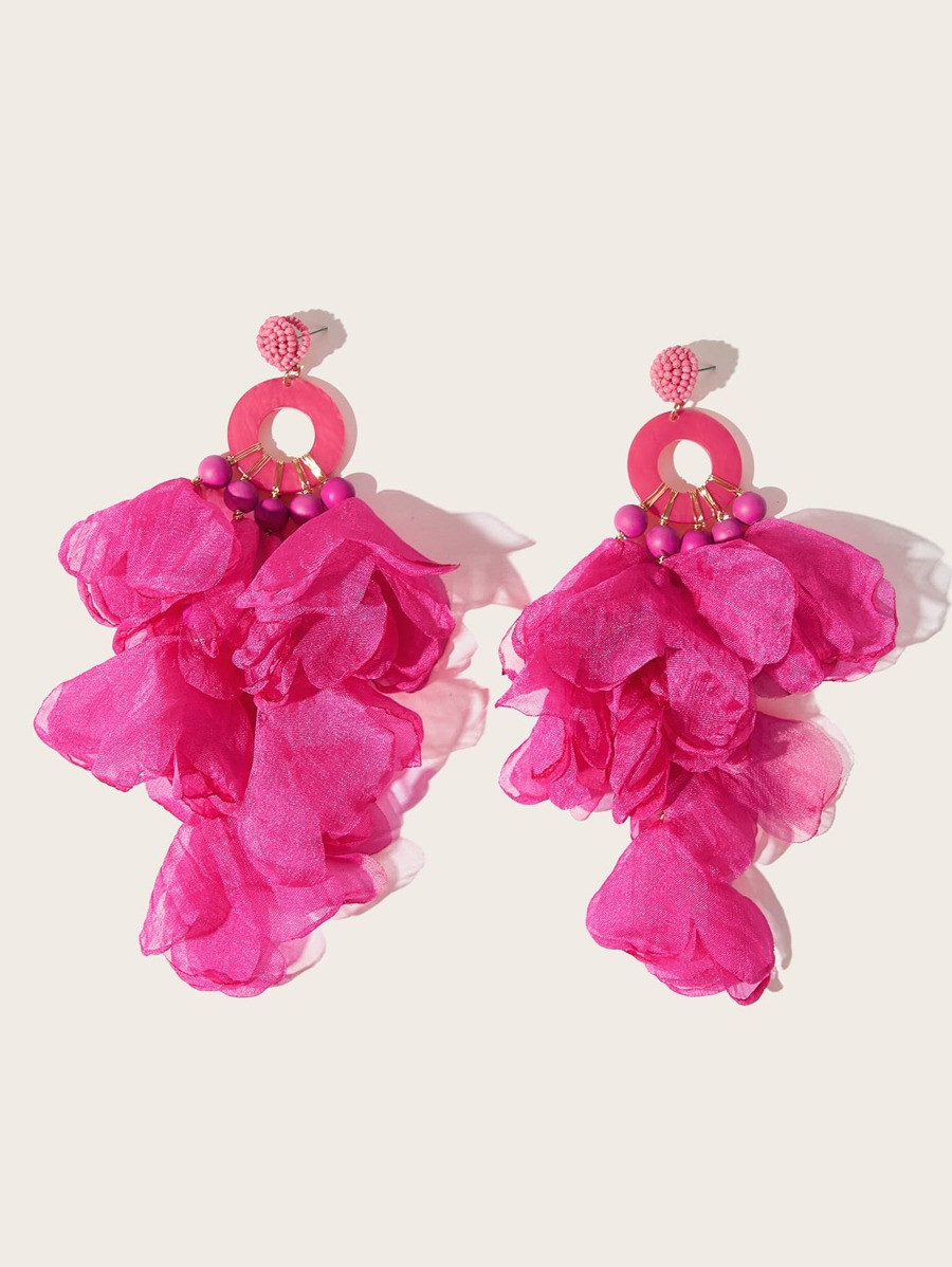 Petal Charm Drop Earrings | SHEIN