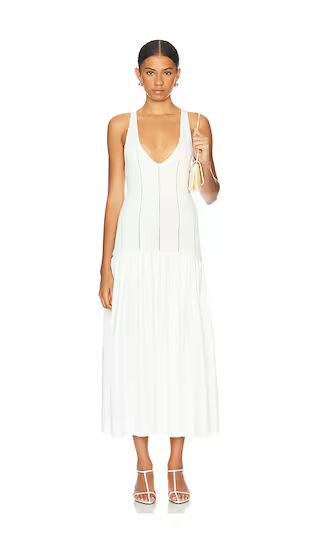 Siena Dress in White Midi Dress | White Dress Midi | White Dress Beach | Revolve Clothing (Global)