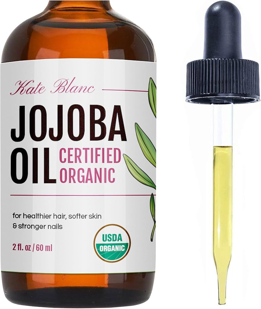 Kate Blanc Cosmetics Jojoba Oil for Hair Growth, Skin & Face (2oz) Facial Oil for Gua Sha Massage... | Amazon (US)
