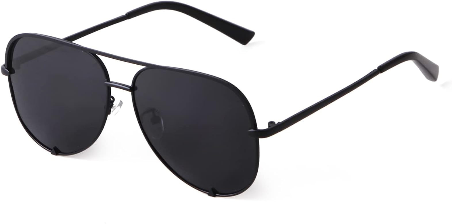 SORVINO Black Oversized Aviator Sunglasses for Women Men Trendy Bulk Mirrored Shade Sun Glasses U... | Amazon (US)
