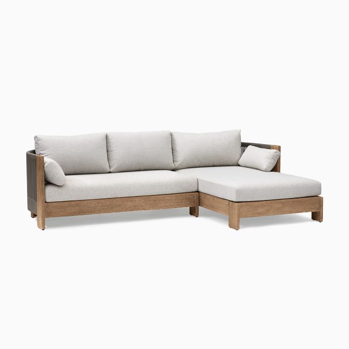 Porto Outdoor 2-Piece Chaise Sectional (105") | West Elm (US)