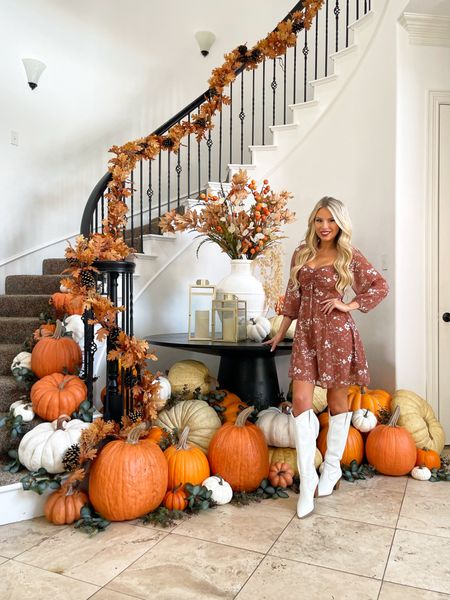 Fall home decor. Fall pumpkins. Faux pumpkins. Pumpkin decor. Fall decor. Fall home. Fall stems. Fall garland. Fall dress  

#LTKhome #LTKstyletip #LTKSeasonal