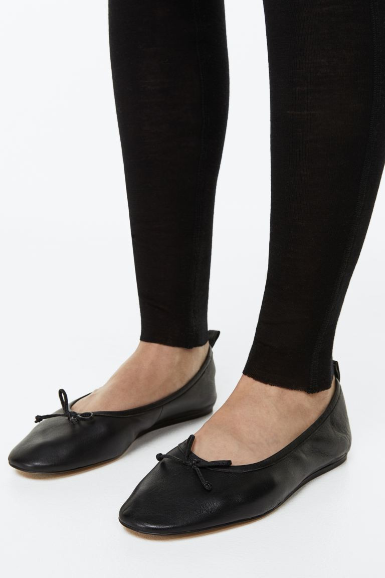 Leather Ballet Flats | H&M (US + CA)